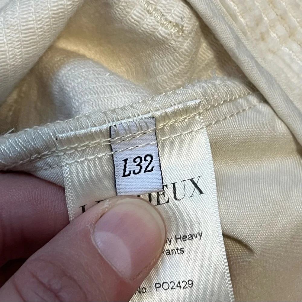 Les Deux Men’s Heavy Kody Corduroy Pants in Ivory, 28x32 🌟HOST PICK🌟